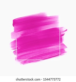 Art brush stroke paint abstract shape background - Vector. Creative design logo artwork.