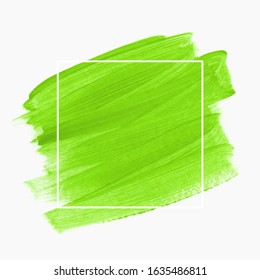 Art brush stroke paint abstract background. Fresh spring brush stroke texture design. Vector.
