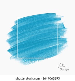 Art brush stroke paint abstract shape background - Vector. Creative design logo artwork.