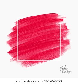 Fondo abstracto de forma de pincel de arte - Vector. Dibujo con el logo de diseño de belleza creativo.