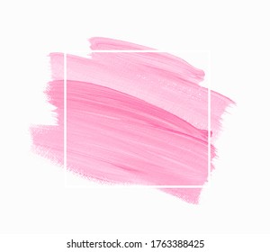 El pincel de arte pinta el vector de fondo creativo sobre el marco. Diseño perfecto para logotipo, titular y banner de venta. 