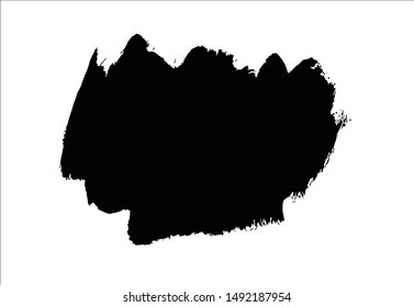 art brush stroke shades black background.vector illustration