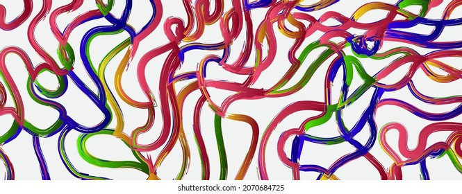 fondo colorido del vector de pincel de arte para diseño de banner y sitio web