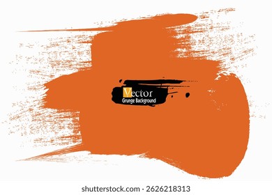 kunst penseelstreken, grunge penseelstreken, penseelstreken oranje met een spray textuur, Hand getrokken distress beschadigde rand vintage sjabloon, graffity Brush Stroke.eps8