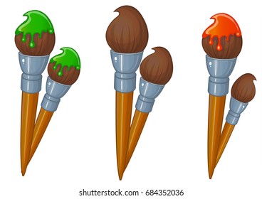 Art brush vector