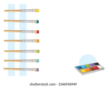 art brushes for painting vector illustration
