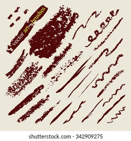 Art Brushes set - Brown color