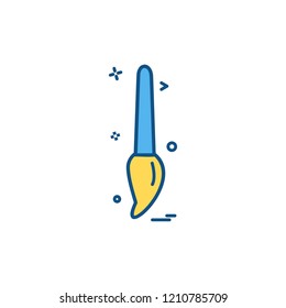 Art bursh drawing icon vector design