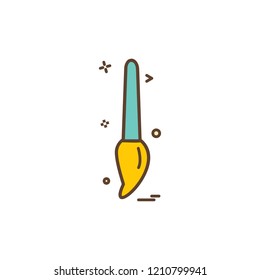 Art bursh drawing icon vector design