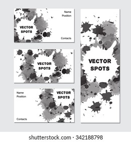 Art business card for creative, art and design company. Vector