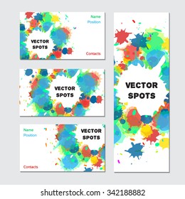 Art business card for creative, art and design company. Vector