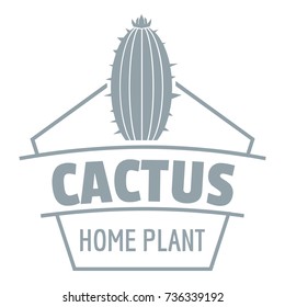 Art cactus logo. Simple illustration of art cactus vector logo for web