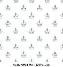 Art cactus pattern vector seamless repeat for any web design
