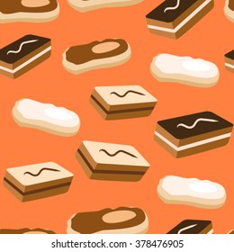 Art cakes back pattern orange