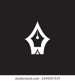 art camp logo design icon illustration