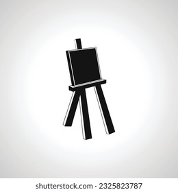 art canvas icon. Easel stand for art canvas icon. Artists Canvas icon