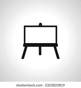 art canvas icon. Easel stand for art canvas icon. Artists Canvas icon