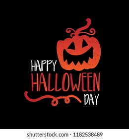 Art card for Happy Halloween.Design template for flyers, posters,ecards, invitations, brochures. Creative style. Vector illustration
