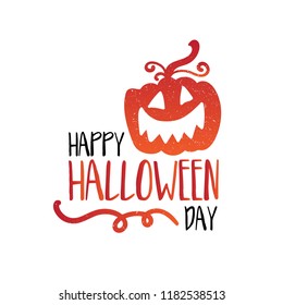 Art card for Happy Halloween.Design template for flyers, posters,ecards, invitations, brochures. Creative style. Vector illustration