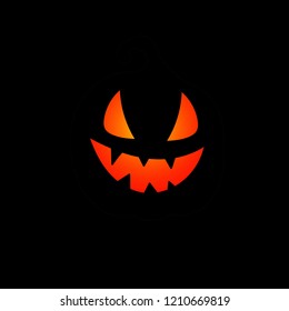 Art card for Happy Halloween.Design template for flyers, posters,ecards, invitations, brochures. Creative style. Vector illustration