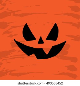 Art card for Happy Halloween.Design template for flyers, posters,ecards, invitations, brochures. Creative style. Vector illustration