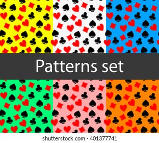 Art card suit back pattern set