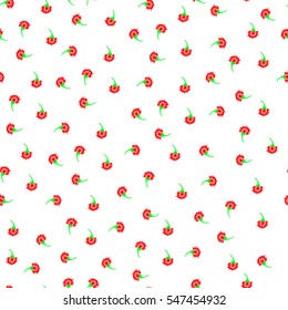 Art carnation back pattern seamless. Vector pattern for fabrics.