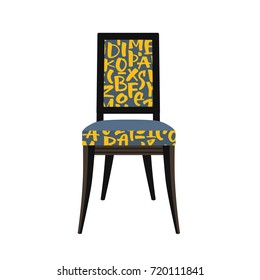 Art chair. Vector illustration chair.