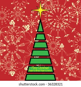árbol de navidad artística
