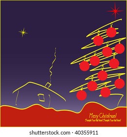 árbol de navidad artística