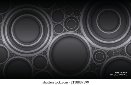 Art Circle, water bubble - Background Abstract design Art circle elements technology. Abstract futuristic background. Vector illustration.