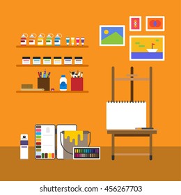 Art Class Vector Illustration Stock Vector (Royalty Free) 456267703 ...