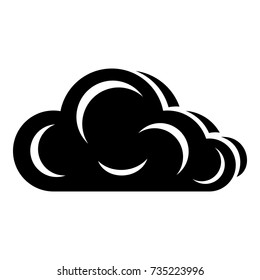 Art cloud icon. Simple illustration of art cloud vector icon for web