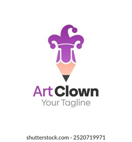 Design-Vorlage für Art Clown-Logos. Gut für Unternehmen, Agentur, Gemeinschaft und Organisation