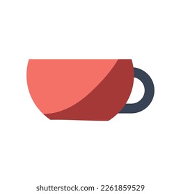 Un arte de una taza de café (ilustración vectorial)
