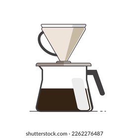 A art of a coffee cup vector illustration