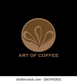 art coffee design logo vector. art coffee logo business restaurant