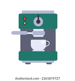 A art of a coffee machine vector design