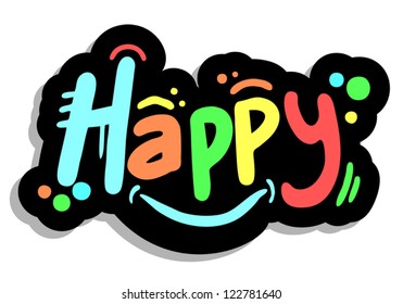 Art color happy graffiti