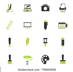 art color vector icons for web and user interface design