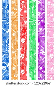 Art color vertical banner