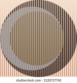 Art composition with lines, circles, rectangles .Modern art design .Black Vector stripes .Straight speed lines .Geometric shape. Wall art .