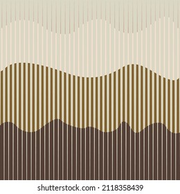 Art composition with lines .Modern art design .Neutral color stripes .Transition speed lines .Bauhaus art style .Geometric shape. Wall art .
