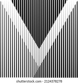 Composición de arte con líneas .Diseño de arte moderno .Bandas de color negro .Líneas de velocidad de transición .Estilo Bauhaus .Forma geométrica. Arte mural.