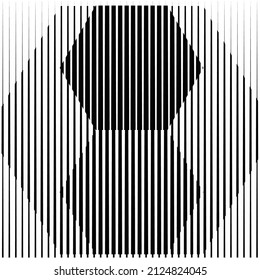 Composición de arte con líneas .Diseño de arte moderno .Bandas de color negro .Líneas de velocidad de transición .Estilo Bauhaus .Forma geométrica. Arte mural.