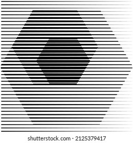 Composición de arte con líneas .Diseño de arte moderno .Bandas de color negro .Líneas de velocidad de transición .Estilo Bauhaus .Forma geométrica. Arte mural.