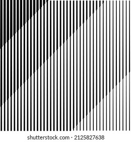 Composición de arte con líneas .Diseño de arte moderno .Bandas de color negro .Líneas de velocidad de transición .Estilo Bauhaus .Forma geométrica. Arte mural.