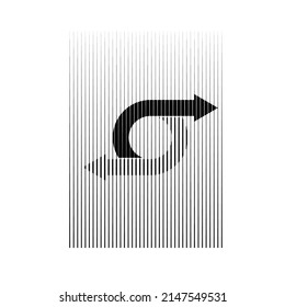 Composición de arte con líneas .Diseño de arte moderno .Líneas de velocidad de transición .Estilo de arte Bauhaus .Forma geométrica. Arte mural.