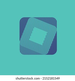 Art composition with lines .Modern art design .Transition speed lines .Bauhaus style .Geometric shape. Wall art .