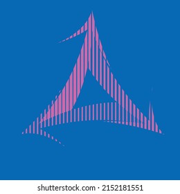 Art composition with lines .Modern art design .Transition speed lines .Bauhaus style .Geometric shape. Wall art .